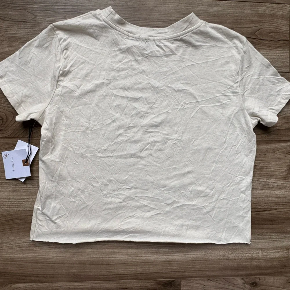 Originality brand cropped graphic SS t-shirt  Long Live Cowgirls design Sz S NWT - Picture 3 of 10